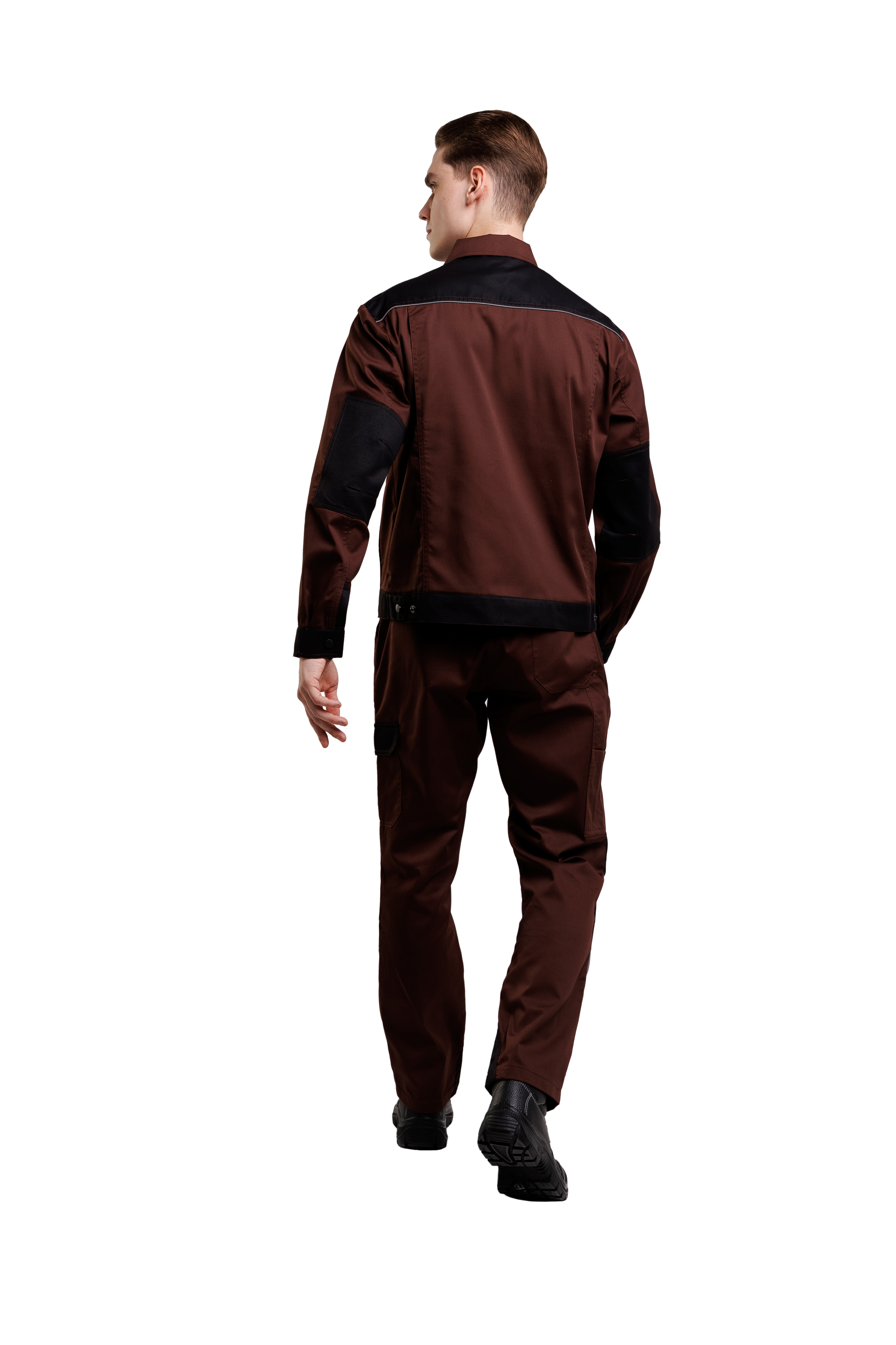 Костюм Кан, куртка+брюки коричнево-черный