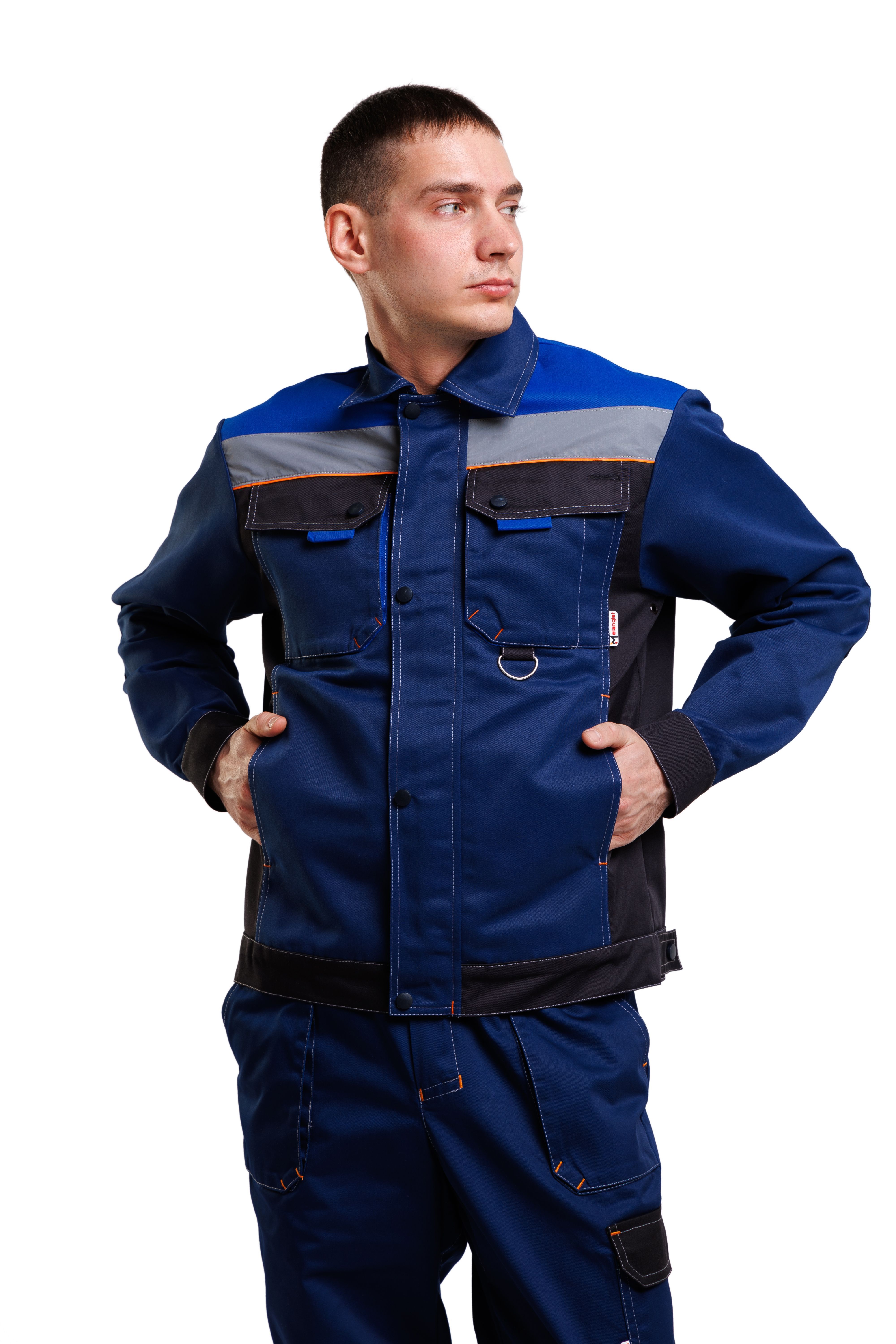 Костюм Кан, куртка+брюки сине-черный