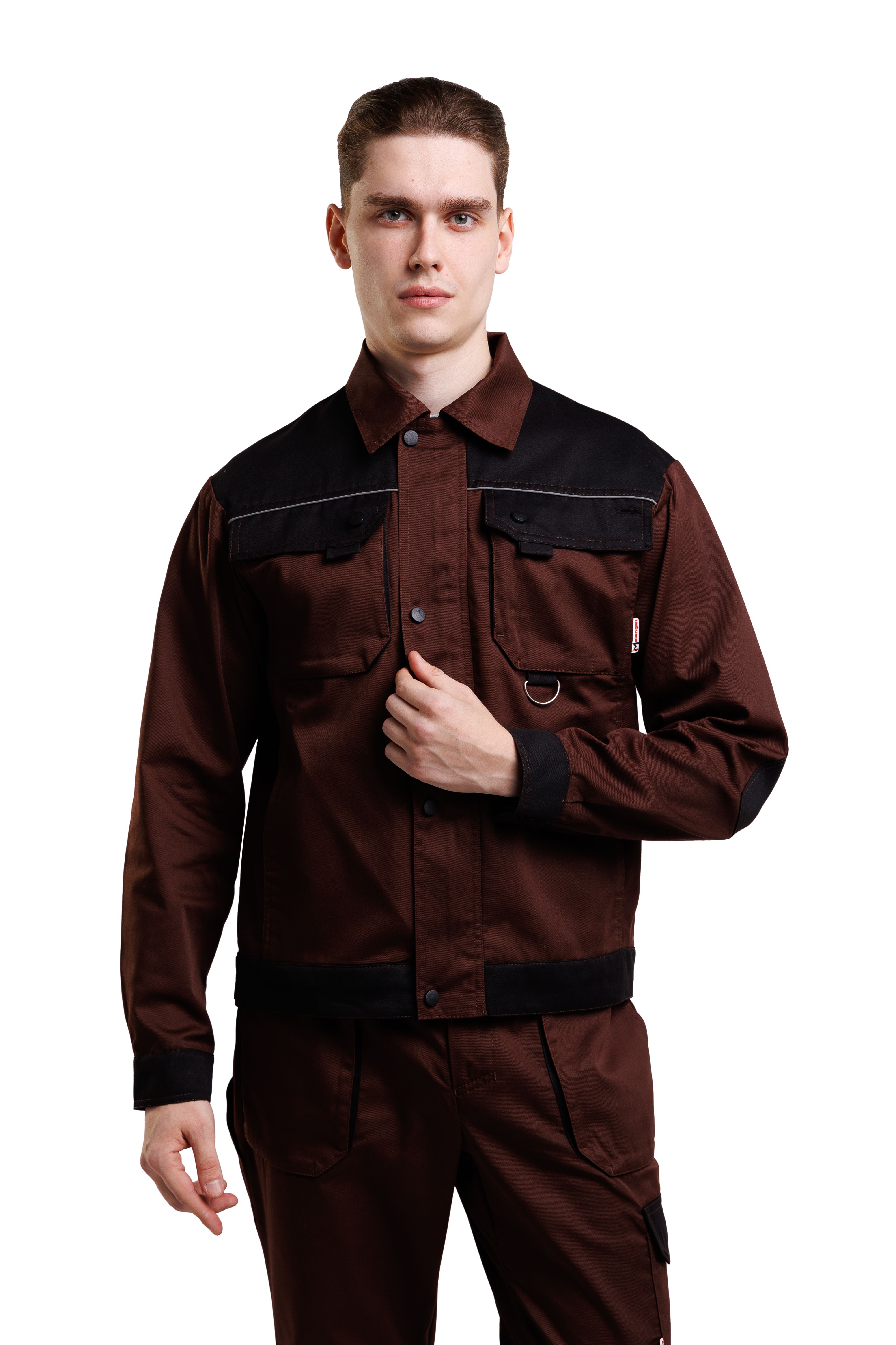 Костюм Кан, куртка+брюки коричнево-черный