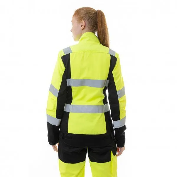 Куртка сигнальная женская  BRODEKS KS229, желтый/черный