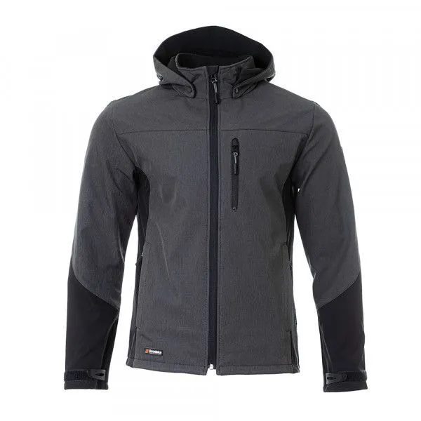 Куртка BRODEKS KS237 софтшел, серый меланж 