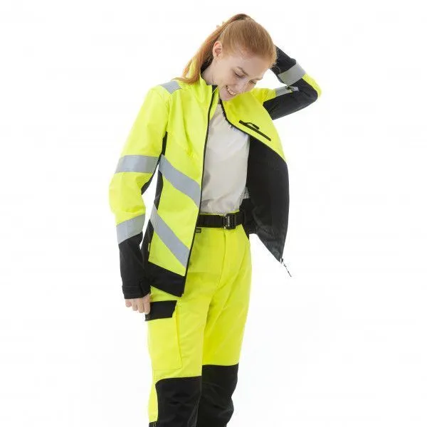 Куртка сигнальная женская  BRODEKS KS229, желтый/черный